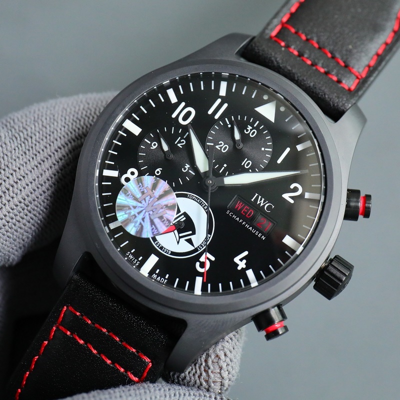 IWC Pilot's Chronograph Latest Upgraded Ceramic Timepiece-4