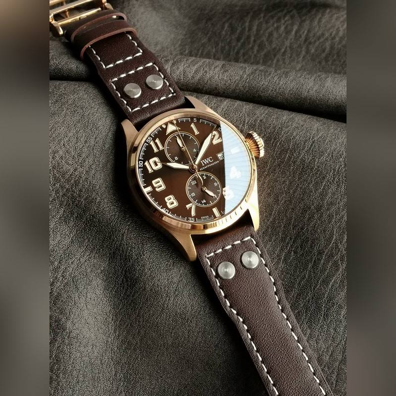 IWC Pilot's Replica Watch New Moon Phase Masterpiece with Long Power Reserve-3