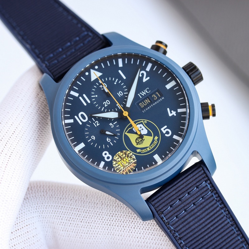IWC Pilot's Chronograph Upgraded Ceramic Replica Watch with Exceptional Quality-4