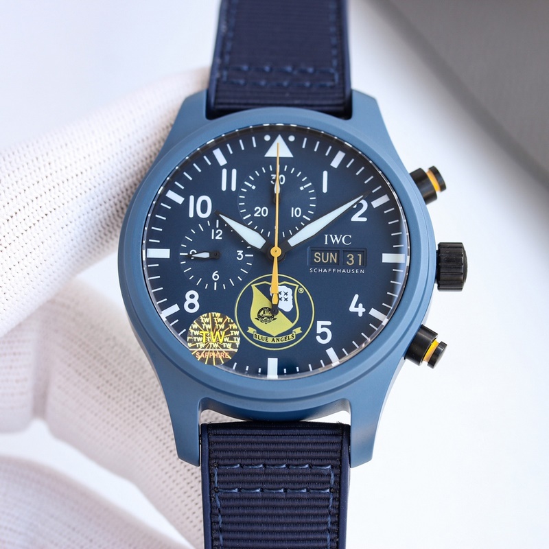IWC Pilot's Chronograph Upgraded Ceramic Replica Watch with Exceptional Quality-5