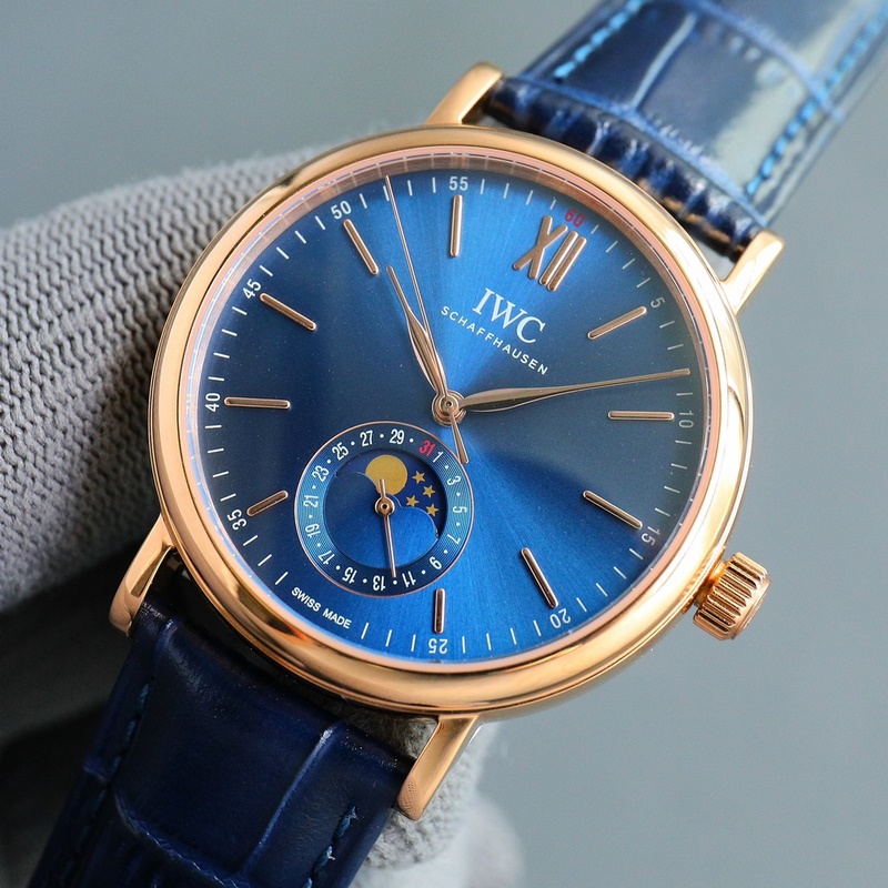 IWC Portofino Automatic Moonphase Date Replica Watch Swiss Precision Men's Timepiece-3