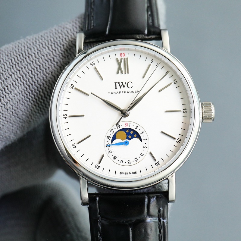 IWC Portofino Date Replica Watch Swiss Precision Men's Moon Phase Timepiece-2