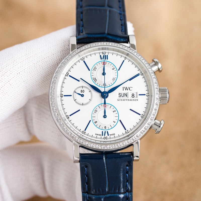 IWC Aquatimer Chronograph 42mm Replica Watch with 13.5mm Thickness-2