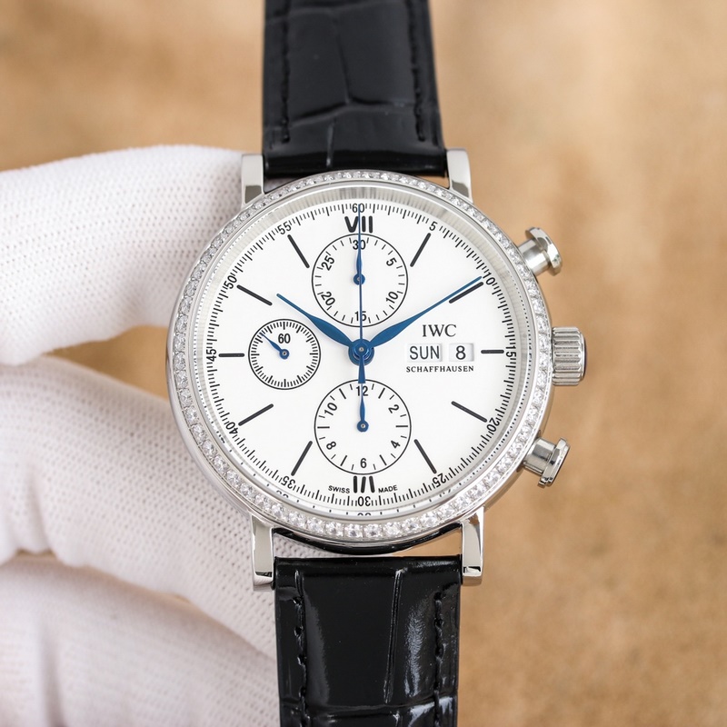 IWC Aquatimer Chronograph 42mm Replica Watch with 13.5mm Thickness-4