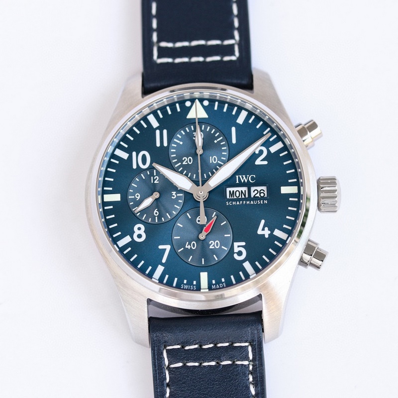New IWC Pilot's Replica Watch IW3 Classic Timepiece with Transparent Caseback-4