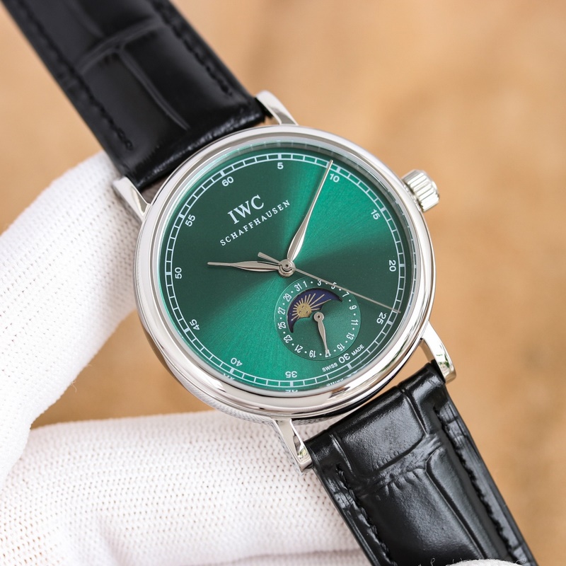 IWC Portofino Automatic Date Replica Watch 2024 Men's Moonphase Timepiece-2