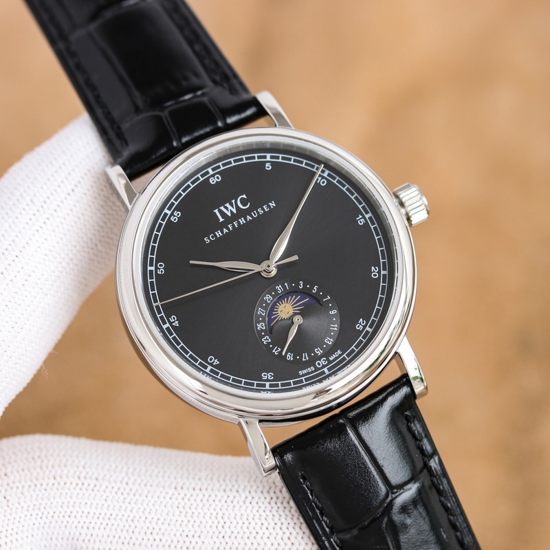 IWC Portofino Automatic Date Replica Watch 2024 Men's Moonphase Timepiece-3