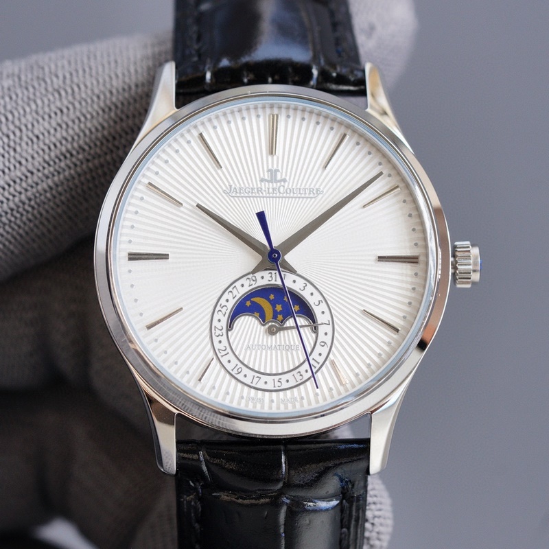Jaeger-LeCoultre Master Moonphase True Calendar Arc-Shaped Dial Stunning Color Series Replica Watch-2