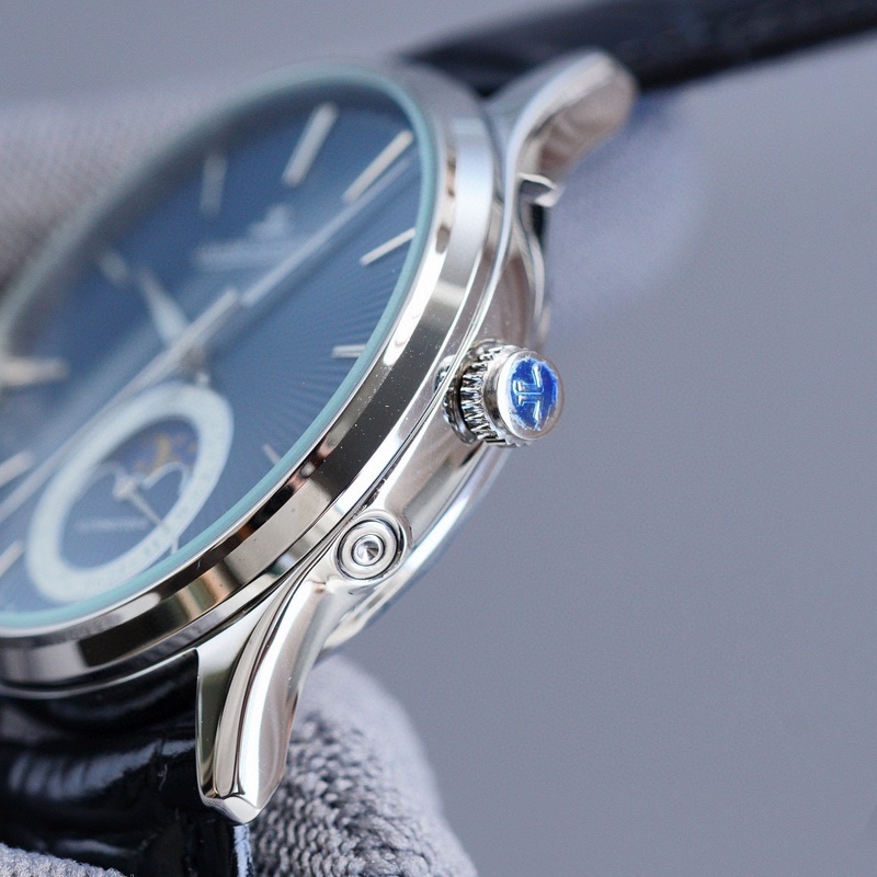 Jaeger-LeCoultre Master Moonphase True Calendar Arc-Shaped Dial Stunning Color Series Replica Watch-5