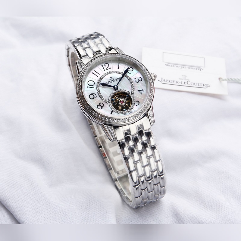 Jaeger-LeCoultre Rendez-Vous Automatic Tourbillon Pearl Dial Ladies Replica Watch-4