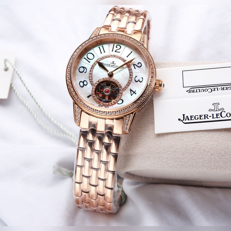 Jaeger-LeCoultre Rendez-Vous Automatic Mechanical Tourbillon Women's Replica Watch with Natural Deep Sea Pearl-3