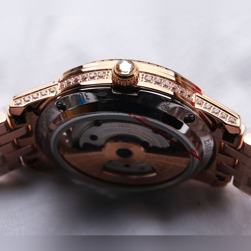 Jaeger-LeCoultre Rendez-Vous Automatic Mechanical Tourbillon Women's Replica Watch with Natural Deep Sea Pearl-5