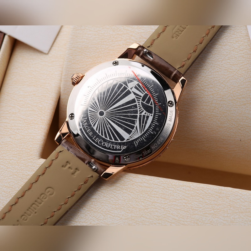 Jaeger-LeCoultre Rendez-Vous Women's Replica Watch Quartz Movement Celestial Display Blue Crocodile Leather-8