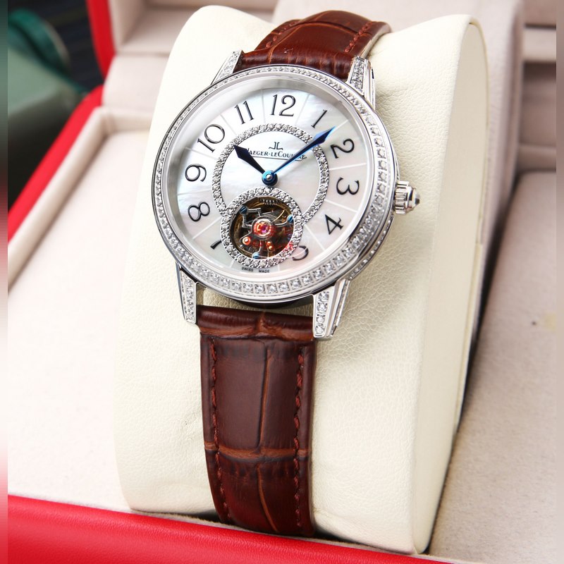 Jaeger-LeCoultre Rendez-Vous Automatic Tourbillon Women's Replica Watch with Natural Deep Sea Mother-of-Pearl-2