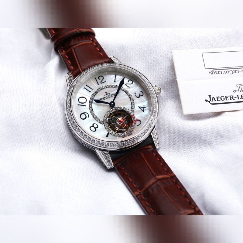 Jaeger-LeCoultre Rendez-Vous Automatic Tourbillon Women's Replica Watch with Natural Deep Sea Mother-of-Pearl-3