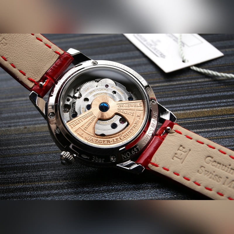 Jaeger-LeCoultre Rendez-Vous Automatic Mechanical Tourbillon Ladies Replica Watch with Natural Deep Sea Mother-of-Pearl-8