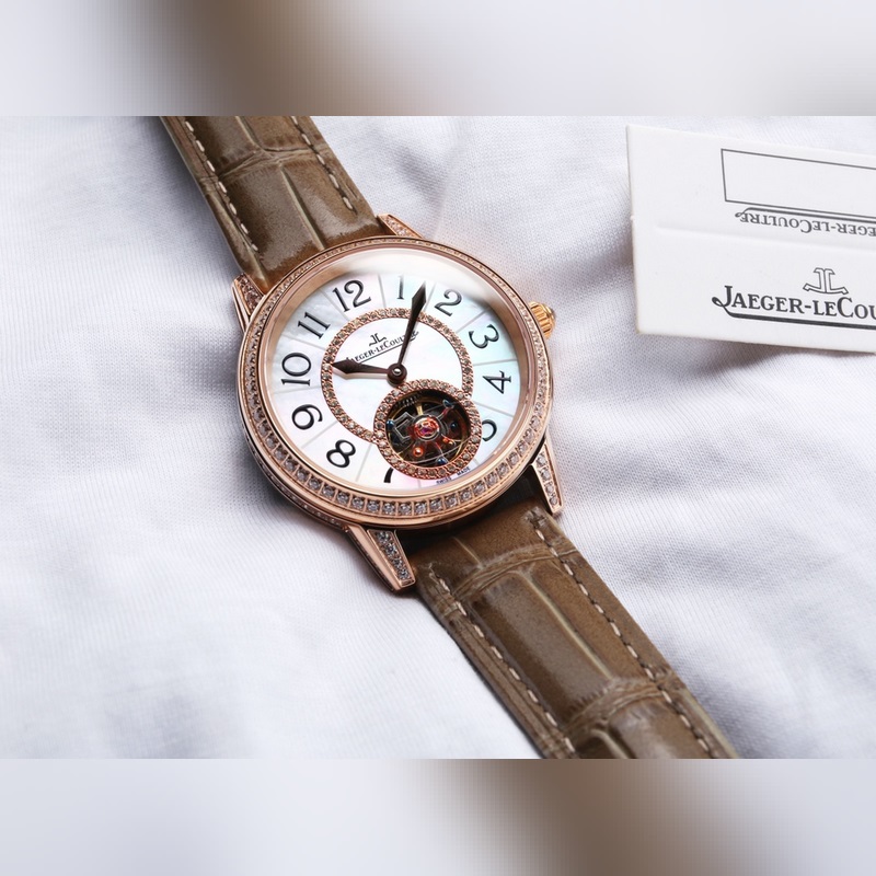 Jaeger-LeCoultre Rendez-Vous Automatic Tourbillon Ladies Replica Watch with Natural Deep Sea Mother-of-Pearl-2