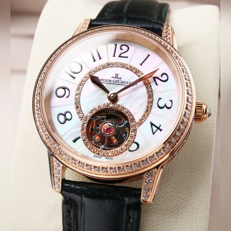 Jaeger-LeCoultre Rendez-Vous Automatic Tourbillon Ladies Replica Watch with Natural Deep Sea Mother-of-Pearl-5