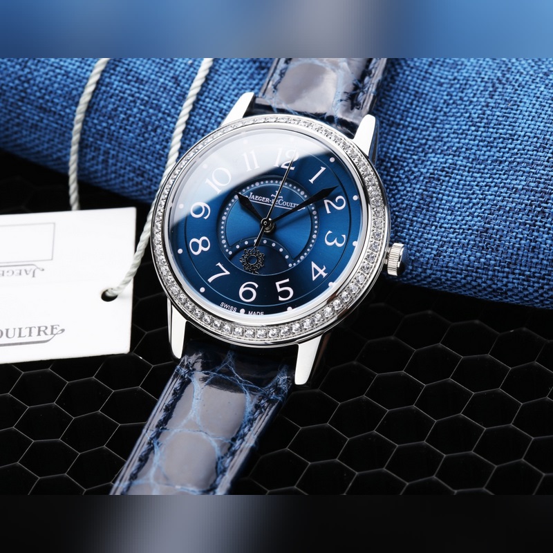 Jaeger-LeCoultre Elegant Reverso Date Replica Watch Crocodile Leather Dating Series-2