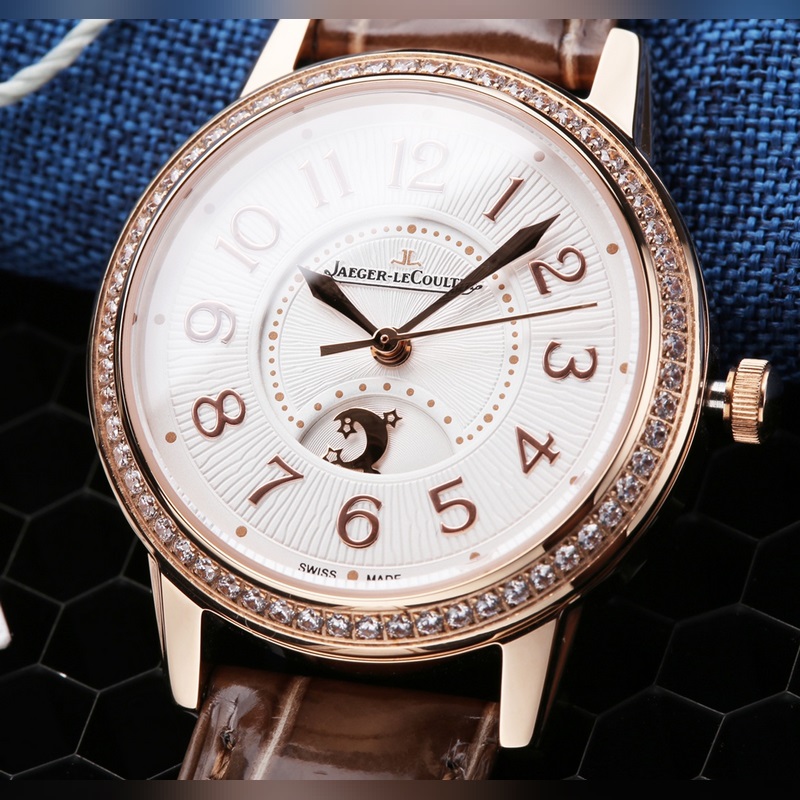 Jaeger-LeCoultre Rendez-Vous Women's Replica Watch Elegant Crocodile Leather Timepiece-3