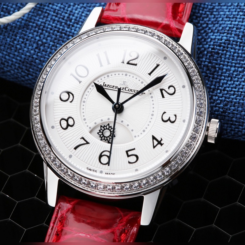 Jaeger-LeCoultre Rendez-Vous Women's Replica Watch with Crocodile Leather Elegant Quality-4