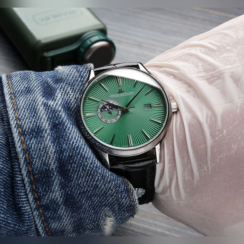 Jaeger-LeCoultre Master Ultra Thin Moon Enamel 120m Water Resistance-4