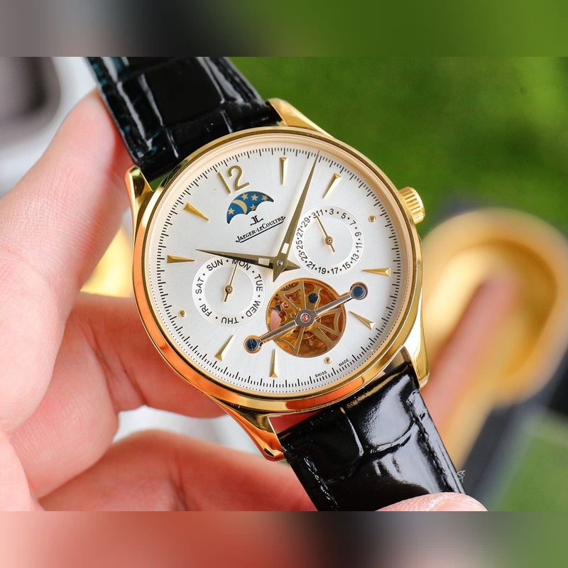 Jaeger-LeCoultre Master Ultra Thin Moon Multi-Function Luxury Men's Replica Watch-3