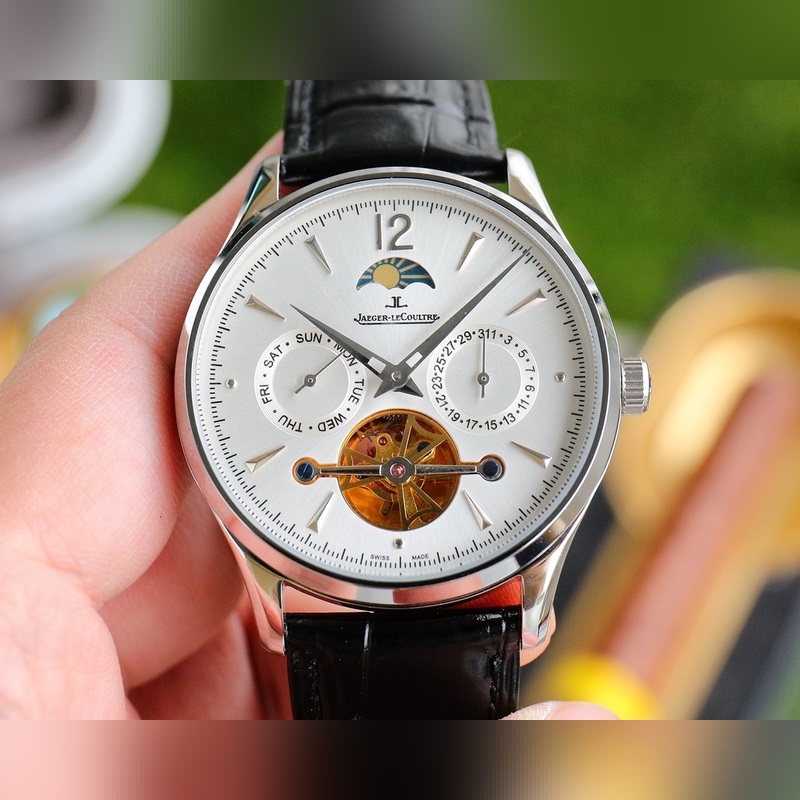 Jaeger-LeCoultre Master Ultra Thin Moon Multi-Function Luxury Men's Replica Watch-4