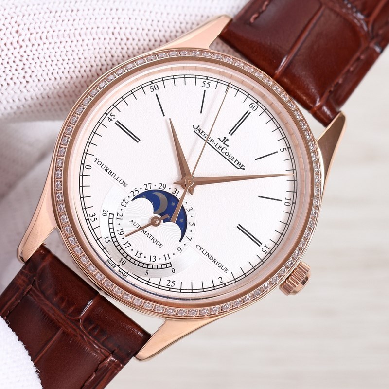 Jaeger-LeCoultre Master Moonphase 39mm 24-Hour Subdial Replica Watch-3