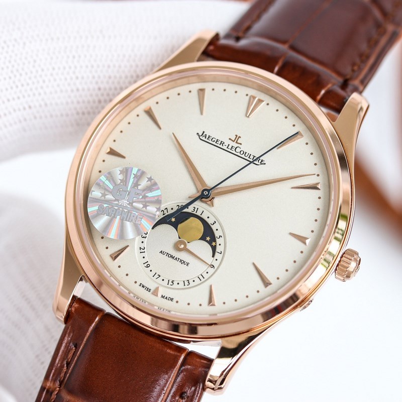 Jaeger-LeCoultre Master Moon Phase Q1368420 39mm Case 9.9mm Thickness Luxury Men's Replica Watch-3