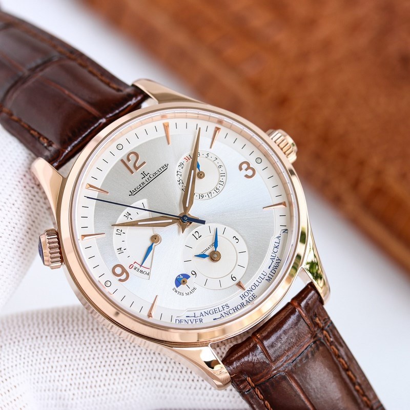 Jaeger-LeCoultre Master Series Multi-Time Zone Replica Watch with Iconic Features-4