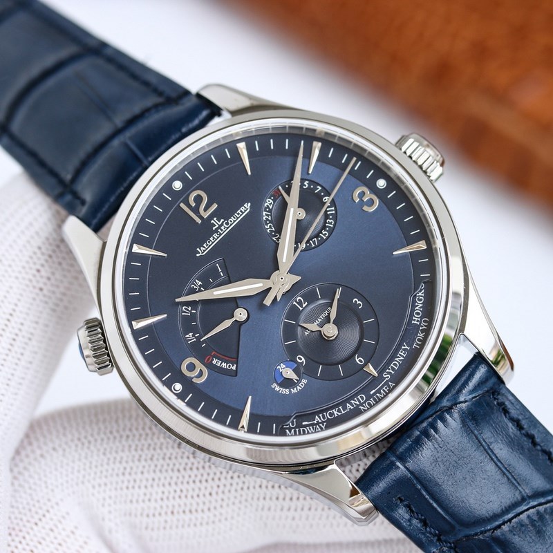 Jaeger-LeCoultre Master Series Multi-Timezone Replica Watch with Signature Features-8