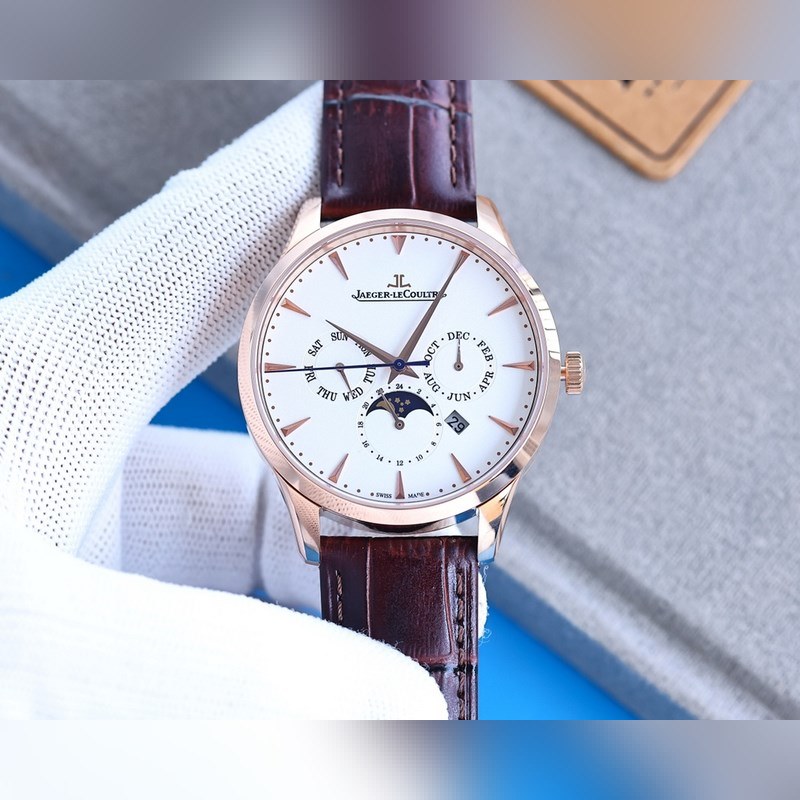 Jaeger-LeCoultre Master Ultra Thin Moon Best Men's Replica Watch Upgrade-8