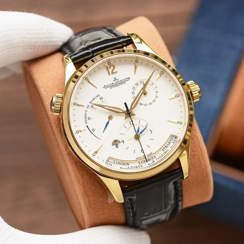 Jaeger-LeCoultre Master Series Multi-Time Zone Replica Watch with Signature Features-3