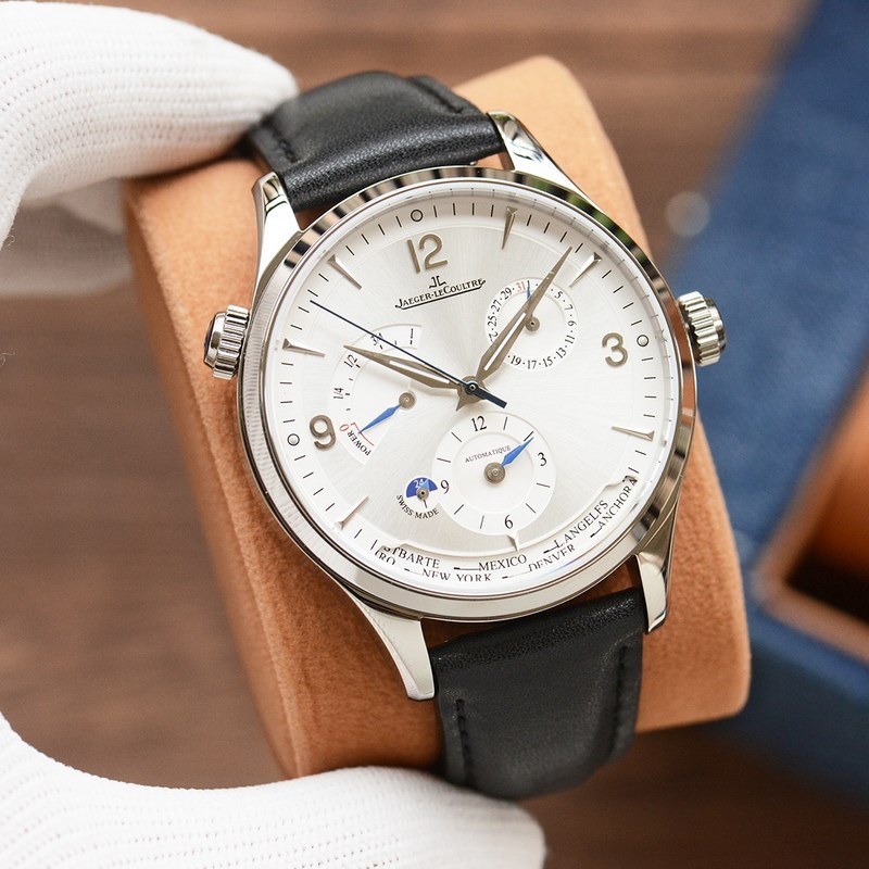 Jaeger-LeCoultre Master Series Multi-Time Zone Replica Watch with Iconic Features-3
