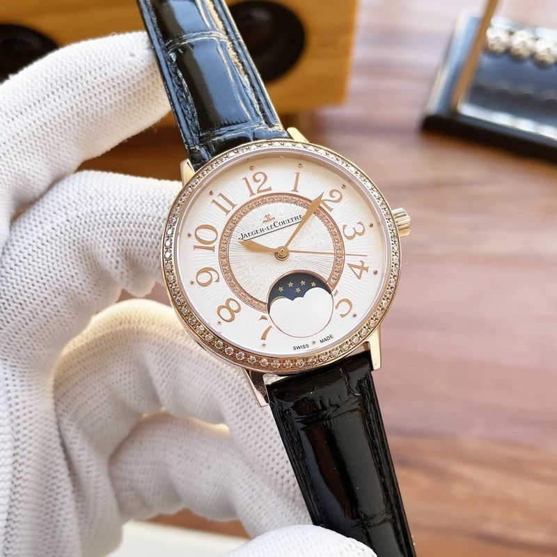 Jaeger-LeCoultre Moonphase Rendez-Vous White Model 3578430 Rose Gold Model Q3523570-3