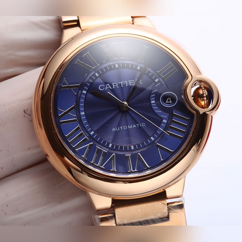 Cartier Ballon Bleu 42mm Men's Replica Watch Upgraded Handcrafted Premium Quality-3