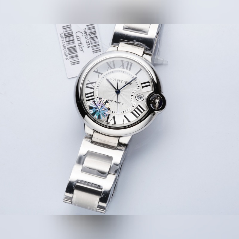 Cartier Ballon Bleu 42mm Men's Replica Watch with Citizen 8215 Movement-2