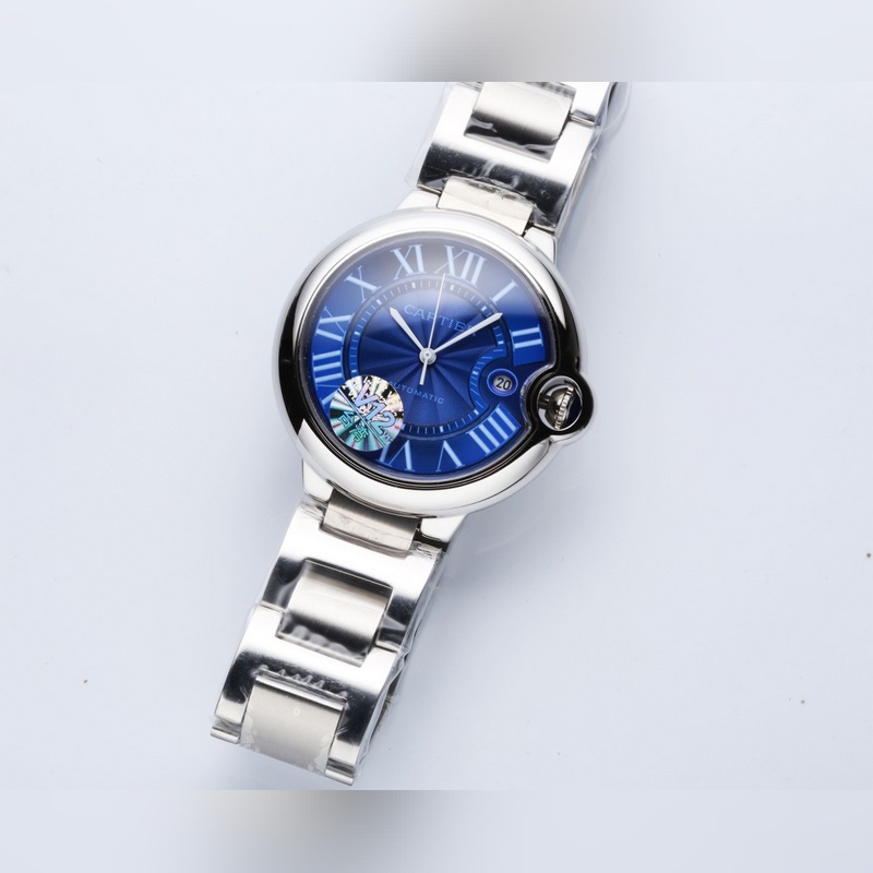 Cartier Ballon Bleu 42mm Men's Replica Watch with Original Citizen 8215 Movement-2