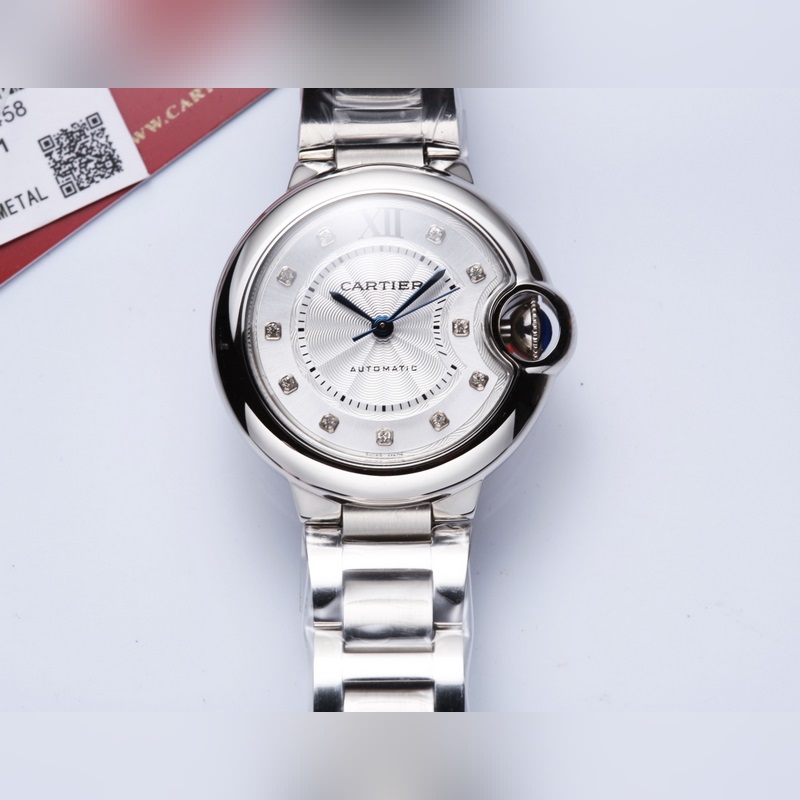 High-Quality Cartier Ballon Bleu 3284253191 Women's Replica Watch 33MM-4