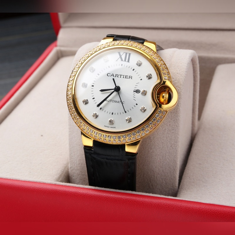 Cartier Ballon Bleu 36mm Women's Replica Watch with Citizen 6T51 Movement-2