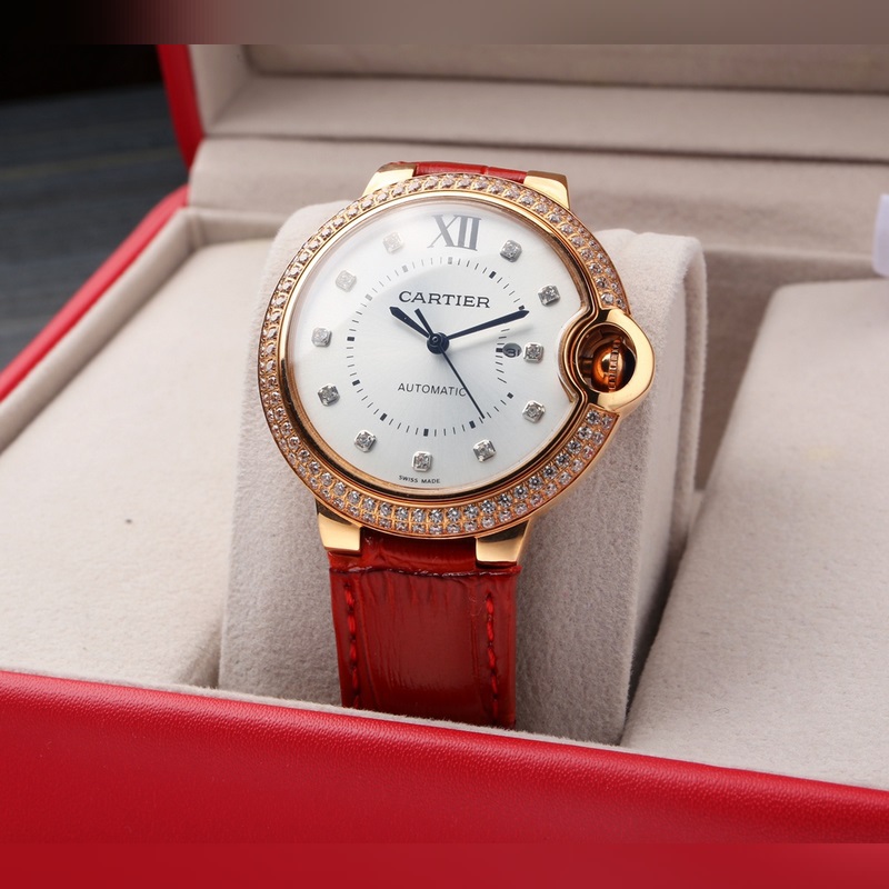 Cartier Ballon Bleu 36mm Women's Replica Watch with Citizen 6T51 Movement-3