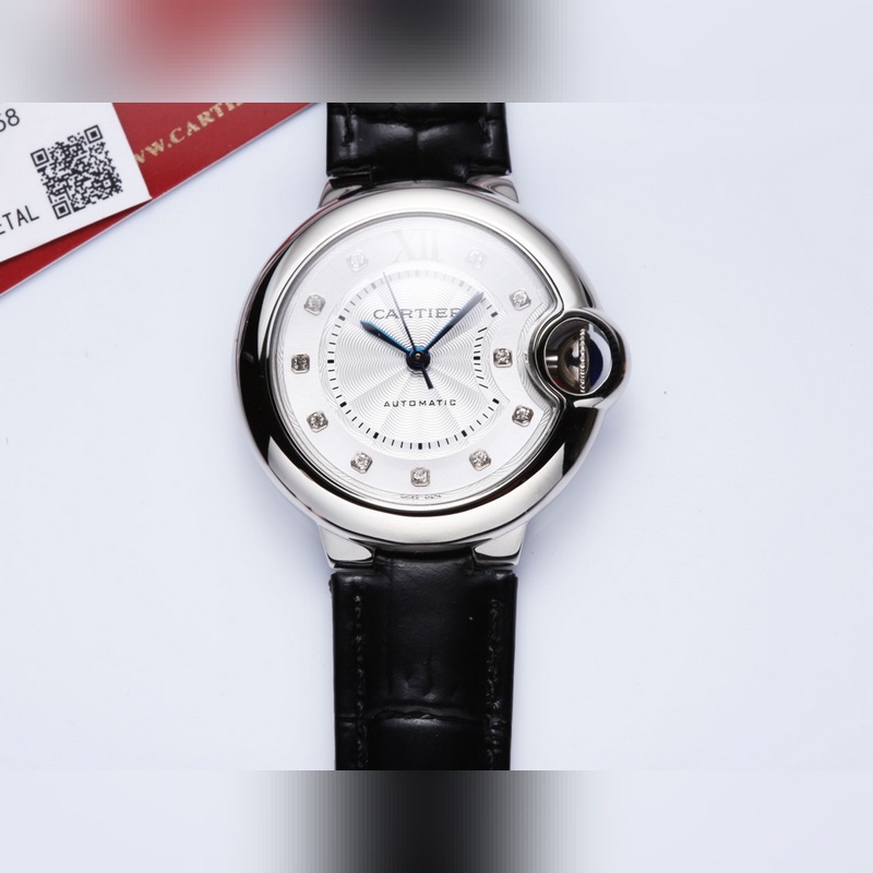 Cartier Ballon Bleu 3284253191xx Women's Replica Watch 33MM Premium Quality-4