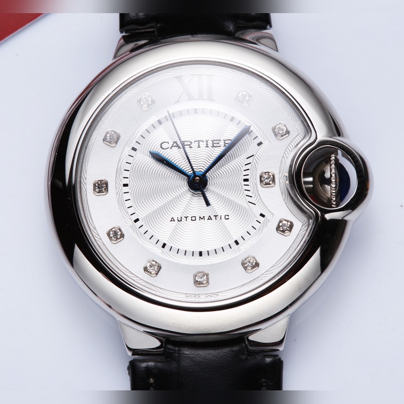 Cartier Ballon Bleu 3284253191xx Women's Replica Watch 33MM Premium Quality-5