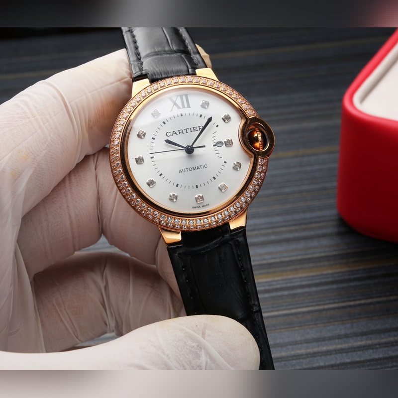 Cartier Ballon Bleu 36mm Women's Replica Watch CITIZEN 6T51 Movement Premium Quality-5