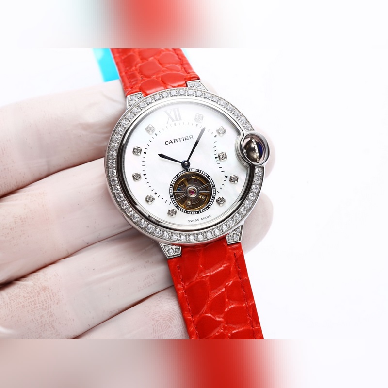 Cartier Ballon Bleu Tourbillon Mechanical Women's Replica Watch-2