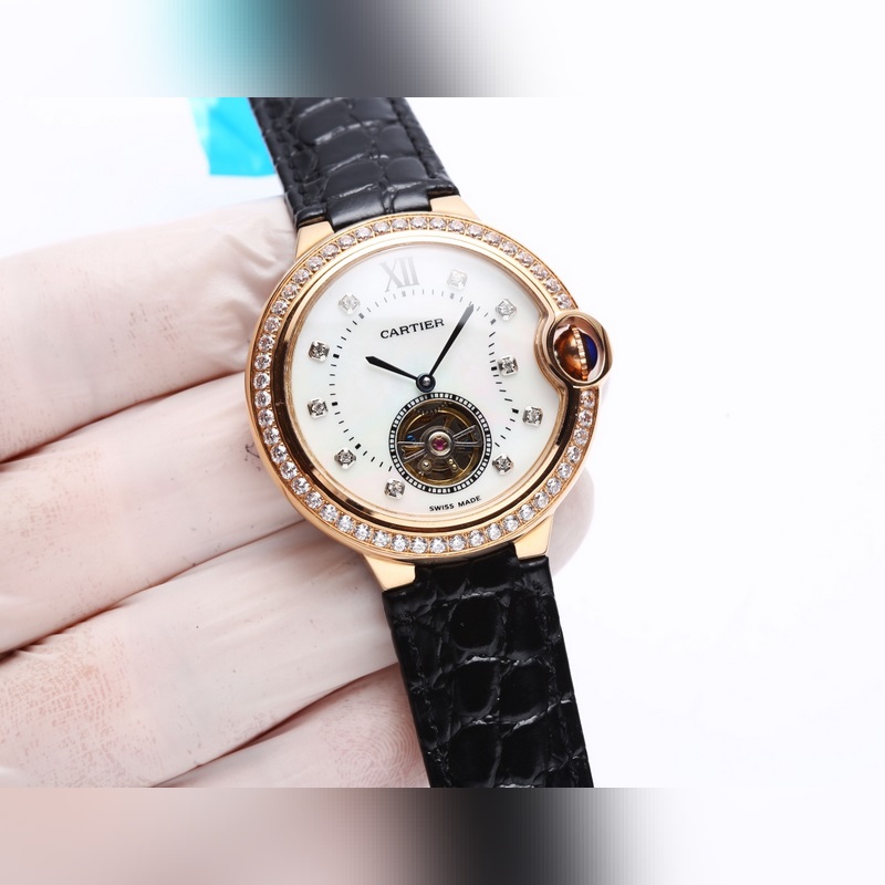 Cartier Ballon Bleu Tourbillon Mechanical Women's Replica Watch-3