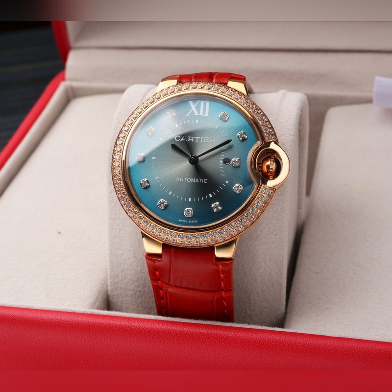Cartier Ballon Bleu Series 36mm Women's Replica Watch Citizen 6T51 Movement High Quality-1