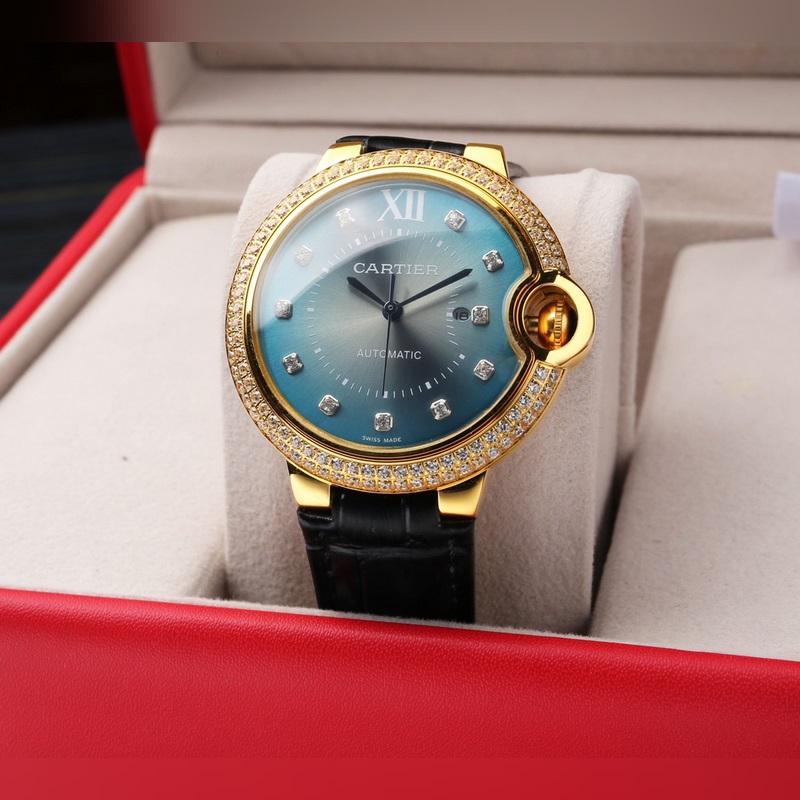 Cartier Ballon Bleu Series 36mm Women's Replica Watch Citizen 6T51 Movement High Quality-2