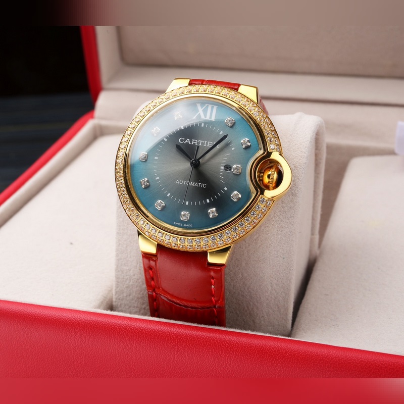 Cartier Ballon Bleu Series 36mm Women's Replica Watch Citizen 6T51 Movement High Quality-3